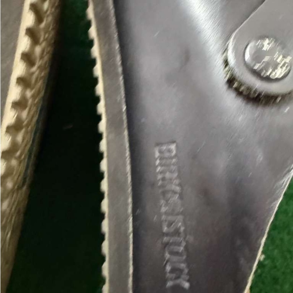 Birkenstock Boston  Black Leather Slip-On Sandals - Picture 4 of 9